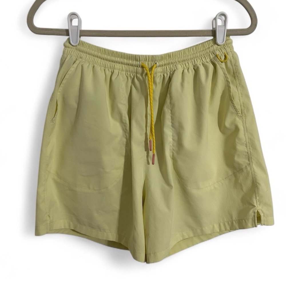 Outdoor Voices Pale Yellow Athletic Shorts/Swim Trunks - Picture 2 of 5